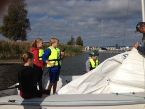 Förberedelser vid bryggan