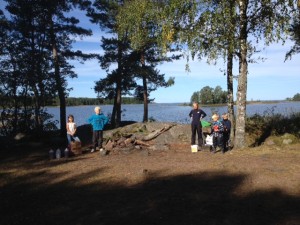 Dagens ansvarsgrupp, Hanna, Petter, Jasmin, Alfred och Isak