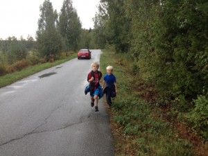 Isak och Alfred i full fart!